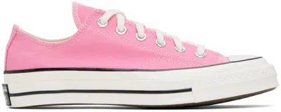 Converse Pink Chuck 70 Low Top Sneakers In Pink/egret/black