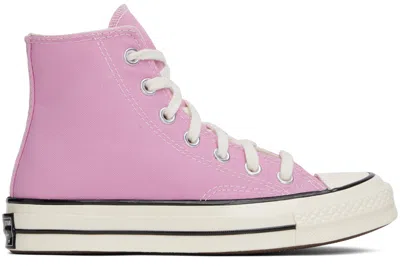 Converse Pink Chuck 70 Seasonal Color Sneakers In Amber Pink/egret/bla