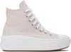 Converse Chuck Taylor All Star Move Platform High Top Sneakers In Blsh/wht/egret