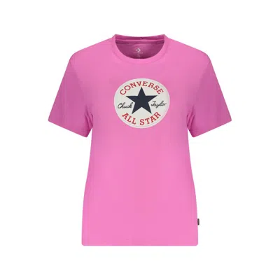 Converse Pink Cotton T-shirt