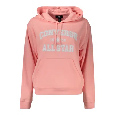 Converse Pink Cotton Women's Sweatshirt In Orange