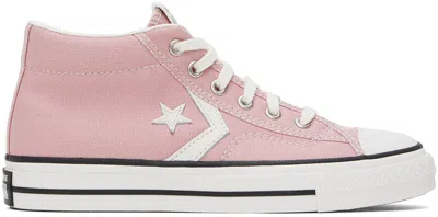 Converse Pink Star Player 76 Sneakers In Static Pink/vintage
