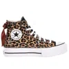 Converse Platform Brown Sneakers In White