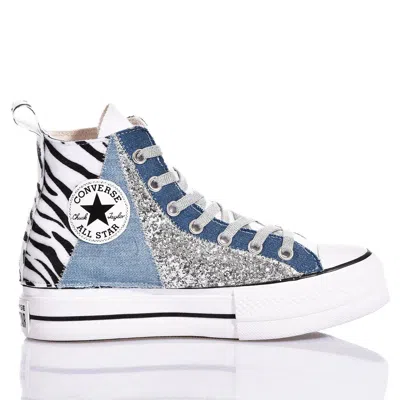 Converse Platform Zebra Lace Sneakers - Women's Unique Animal Print Design In Multi