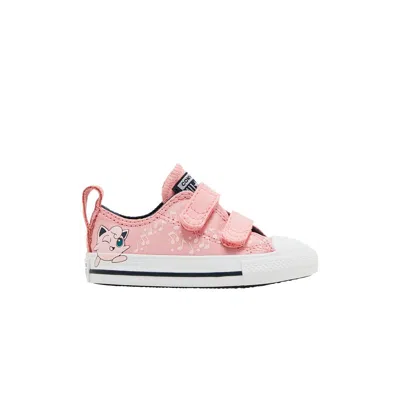 Pre-owned Converse Pokemon X Chuck Taylor All Star Easy-on Low Td 'jigglypuff' | Pink | Infant Size 9