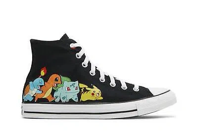 Pre-owned Converse Pokemon X Chuck Taylor All Star High 'first Partners' A01089c In Black/multi/white