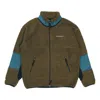 Converse Polar Fleece Sherpa Jacket 'surplus Olive' In Green