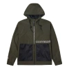 Converse Premium Short Down Jacket 'cargo Khaki' In Green