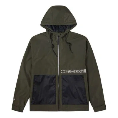 Converse Premium Short Down Jacket 'cargo Khaki' In Green