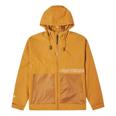 Converse Premium Short Down Jacket 'wheat' In Orange