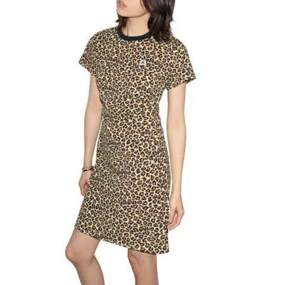 Converse Print Drape Tee Dress In Multi