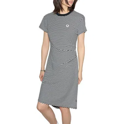 Converse Print Drape Tee Dress In Gray