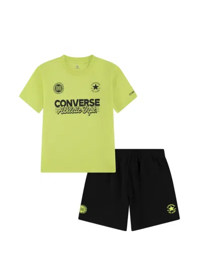 Converse Kids' Print Shorts Set Of Two In Green