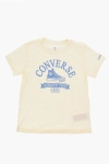 Converse Printed Crew-neck T-shirt In Neutral