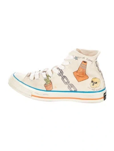Pre-owned Converse Printed Sneakers In Neutral