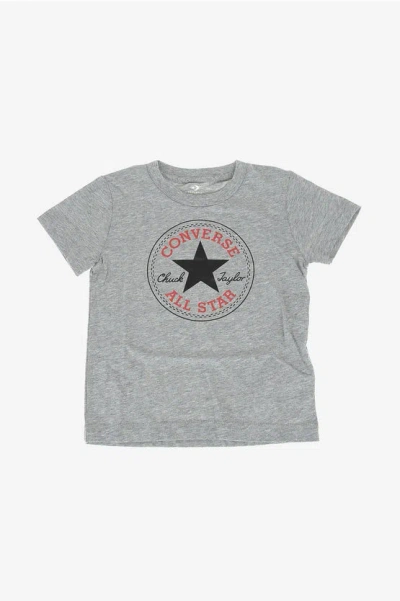 Converse Printed T-shirt In Gray