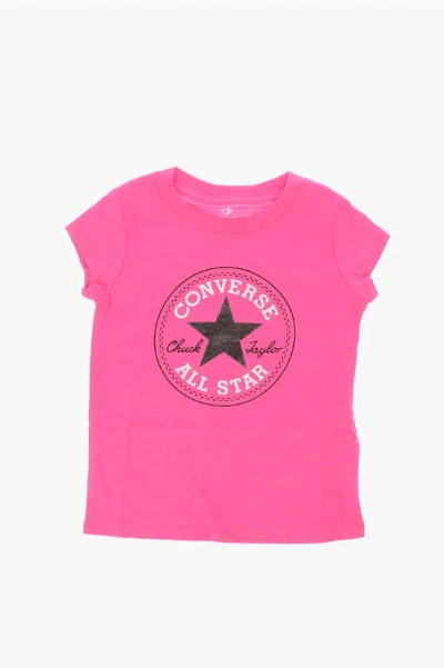 Converse Printed T-shirt In Pink