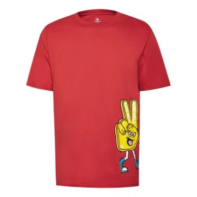Converse Printing Pattern Short Sleeve Red