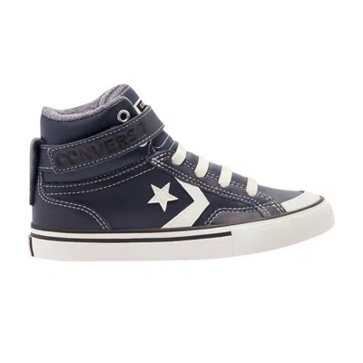 Pre-owned Converse Pro Blaze Strap High Gs 'leather & Heathered Knit - Lakeside Blue' | Kid's Size 11