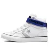 Converse Pro Blaze Strap K 'white Blue Silver'