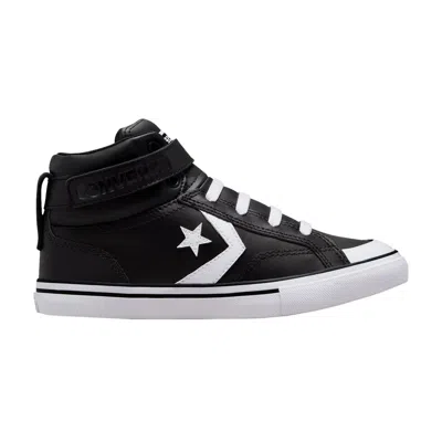 Pre-owned Converse Pro Blaze Strap Leather High Gs 'black White' | Kid's Size 4.5