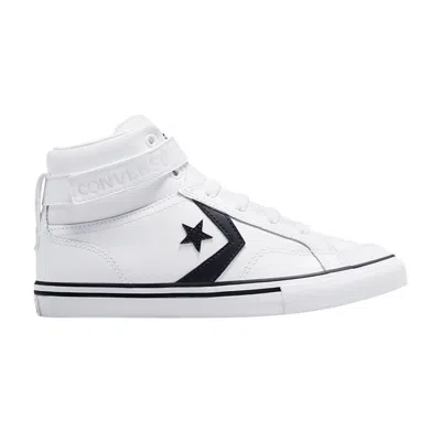 Pre-owned Converse Pro Blaze Strap Leather High Gs 'white Black' | Kid's Size 4.5