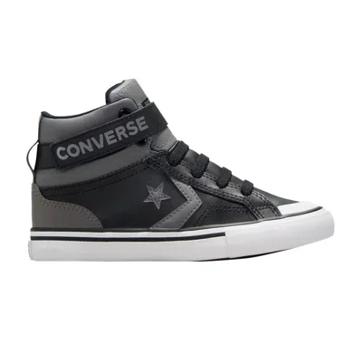 Pre-owned Converse Pro Blaze Strap Leather High Ps 'sharkskin' | Grey | Kid's Size 3 In Gray