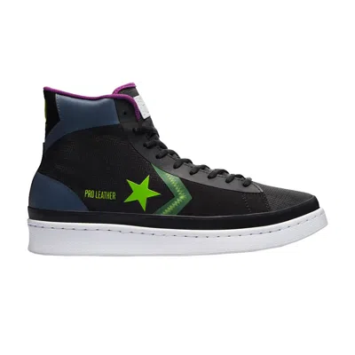 Pre-owned Converse Pro Leather High 'miami Vibez - Gravel Bold Wasabi' | Grey | Men's Size 8.5 In Gray