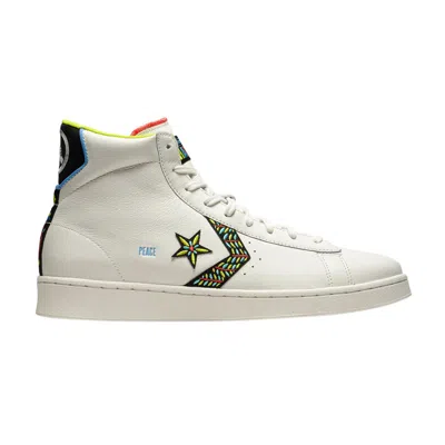 Pre-owned Converse Pro Leather High 'peace Unity' In White