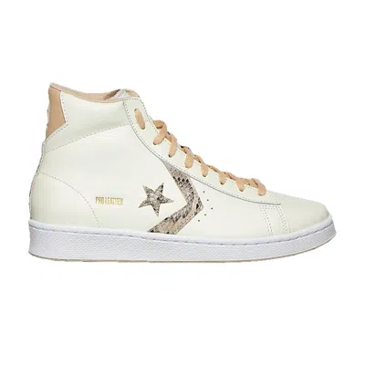 Pre-owned Converse Pro Leather High 'snakeskin' In Cream