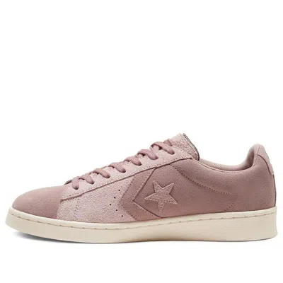 Converse Pro Leather Low 'earth Tone Suede - Shadow Grey' In Pink