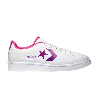 Pre-owned Converse Pro Leather Low 'miami Vibez - Nightfall Violet' In White