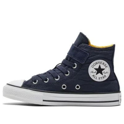 Converse (ps)  Chuck Taylor All Star Easy-on Quilted Jacquard 'navy' In Blue