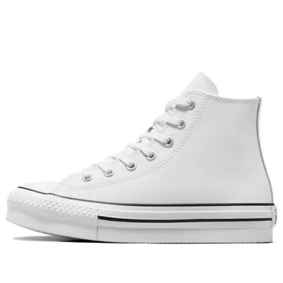 CONVERSE (PS) CONVERSE CHUCK TAYLOR ALL STAR EVA LIFT PLATFORM LEATHER HIGH TOP 'WHITE'