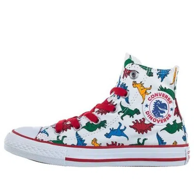 Converse (ps)  Chuck Taylor All Star High 'dinoverse Print' In White