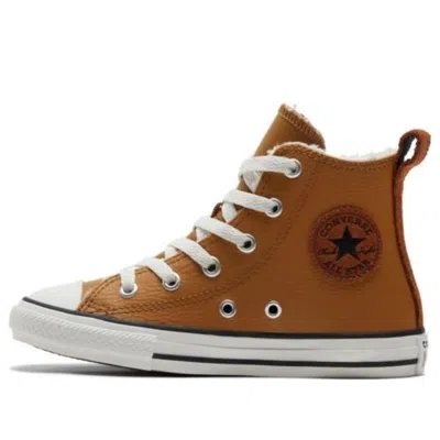 Converse (ps)  Chuck Taylor All Star Lined Leather 'tan'