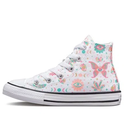 Converse (ps)  Chuck Taylor All Star 'white Green Pink'