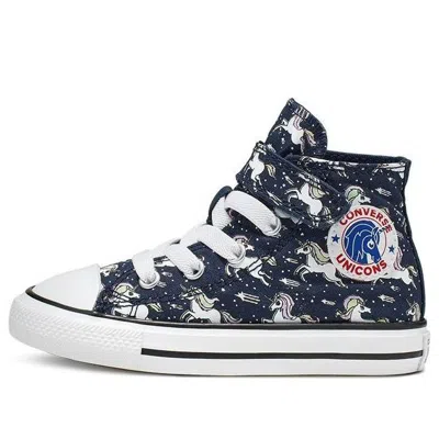 Converse (ps)  Hook-and-loop Chuck Taylor All Star High Top Blue