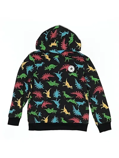 Pre-owned Converse Kids' Pullover Hoodie In Black