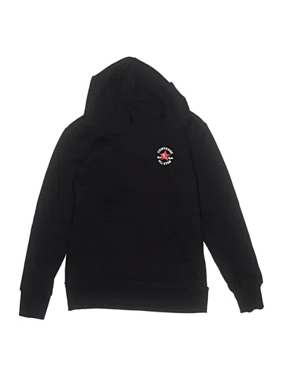 Pre-owned Converse Kids' Pullover Hoodie In Black