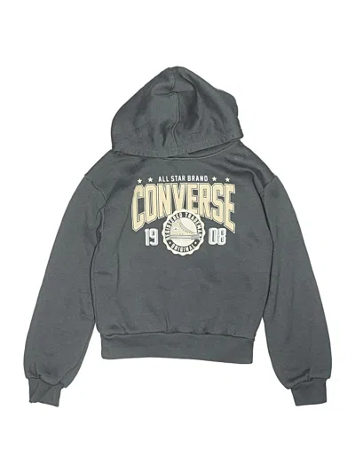 Pre-owned Converse Kids' Pullover Hoodie In Gray