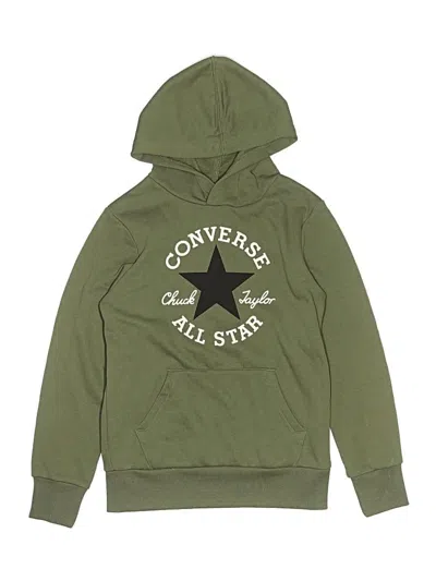 Pre-owned Converse Kids' Pullover Hoodie In Green