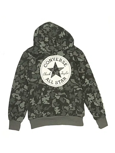Pre-owned Converse Kids' Pullover Hoodie In Green