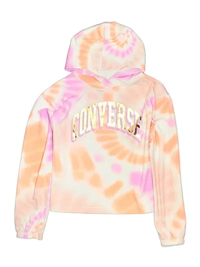 Pre-owned Converse Kids' Pullover Hoodie In Orange