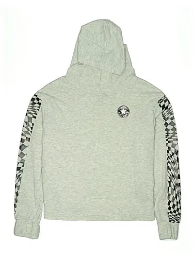 Pre-owned Converse Kids' Pullover Hoodie In Silver