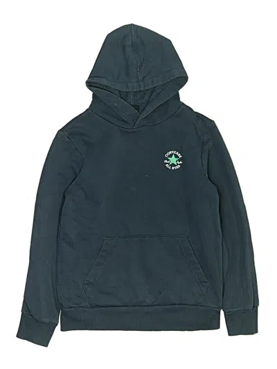Pre-owned Converse Kids' Pullover Hoodie In Teal