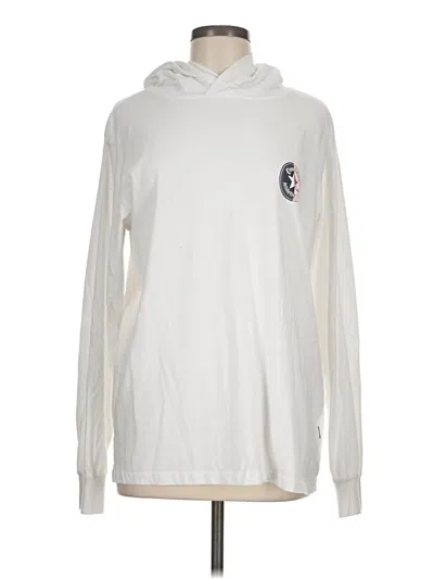 Pre-owned Converse Pullover Hoodie In White