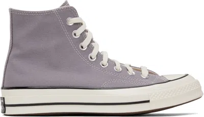 Converse Purple Chuck 70 High Top Sneakers In Mauve Stone/egret/bl