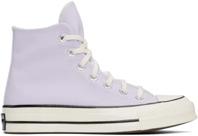 Converse Purple Chuck 70 Seasonal Color Sneakers In Vapor Violet/egret/b