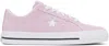 Converse Lace-up Low-cut Casual Shoes In Stardust Lilac/white